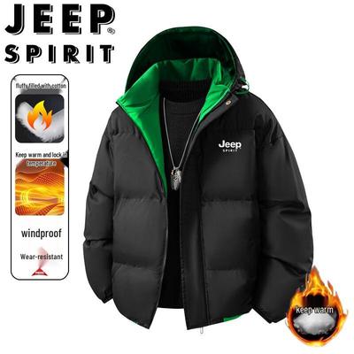 JEEP SPIRIT Men's Hooded Padded Outdoor Jacket