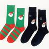 Christmas Socks Cute Mid-calf Cotton Socks With Christmas Elk And Snowman Patterns Socks Christmas Costume Accessories