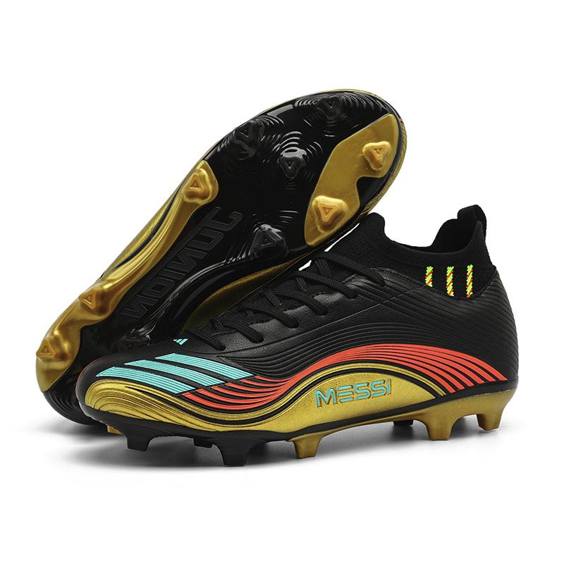New High-Top Football Shoes Men'S Wear-Resistant Long Nails Broken Nails Adult Students Youth Game Training Sports Shoes