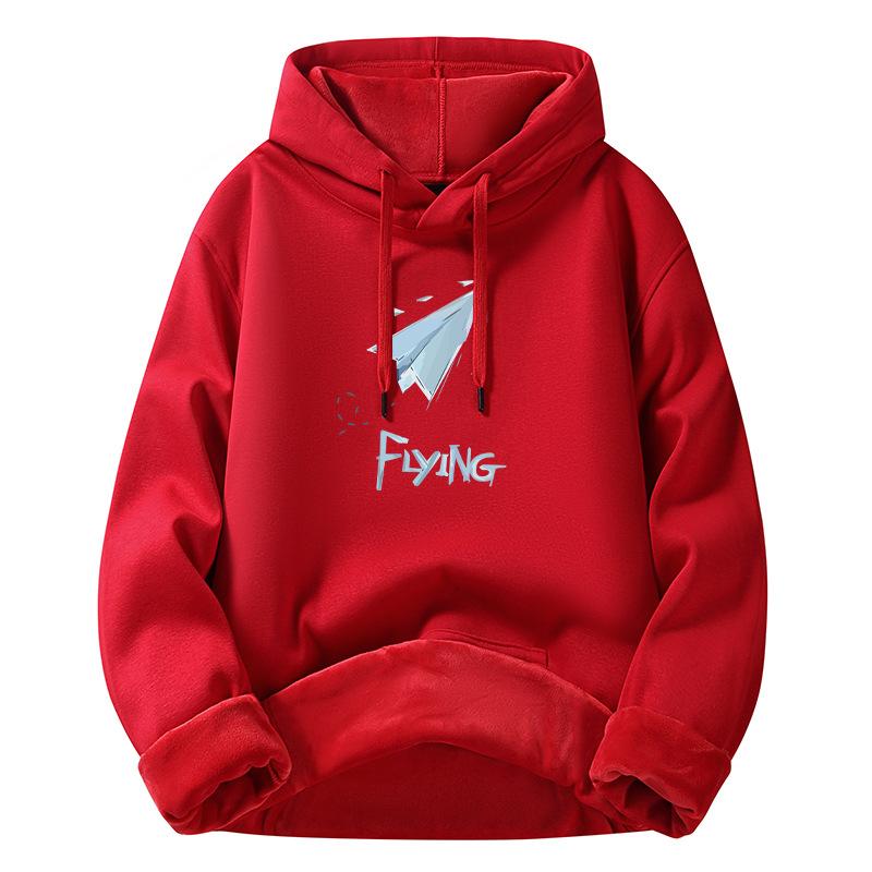 New Cotton Thickened Loose Men's Jacket Fashion Hoodie Trend Sweatshirt Tops