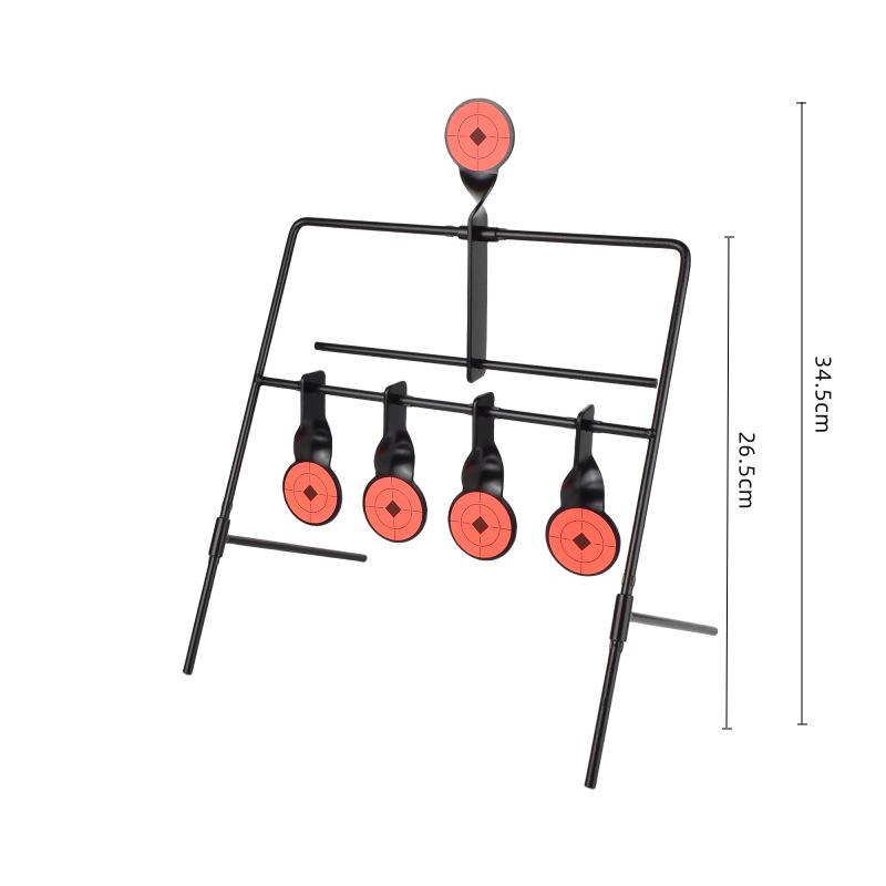 IDPA IPSC CS Tactical Wind Chime Shooting Target: Metal Soft Bullet Competition & Training Ornament.