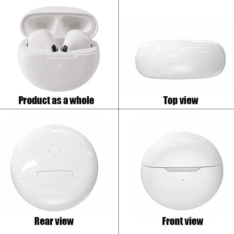 Original Air Pro 6 Wireless Headphones with Mic Touch Control Earbuds Wireless Bluetooth Headset Pro 6 Fone Bluetooth Earphones