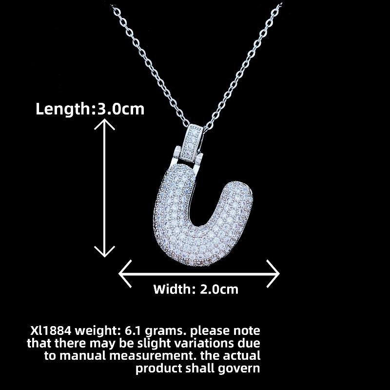 New Style Necklace Featuring Trendy Letter Design In Bold Font, with A Luxurious and Exclusive Look, Suitable for Sophisticated Accessories.