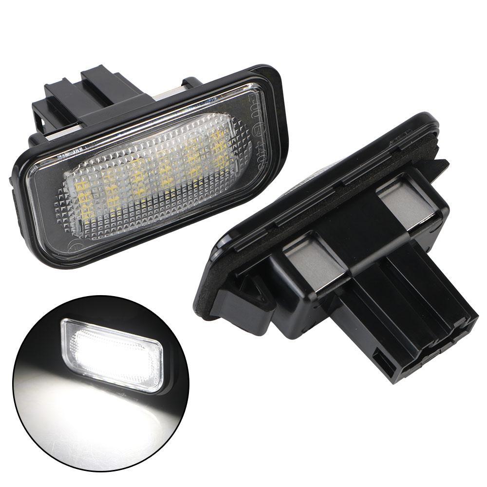

12V LED for Benz W203 2pcs Waterproof White License Plate Light Assembly Number Plate Lamp белый