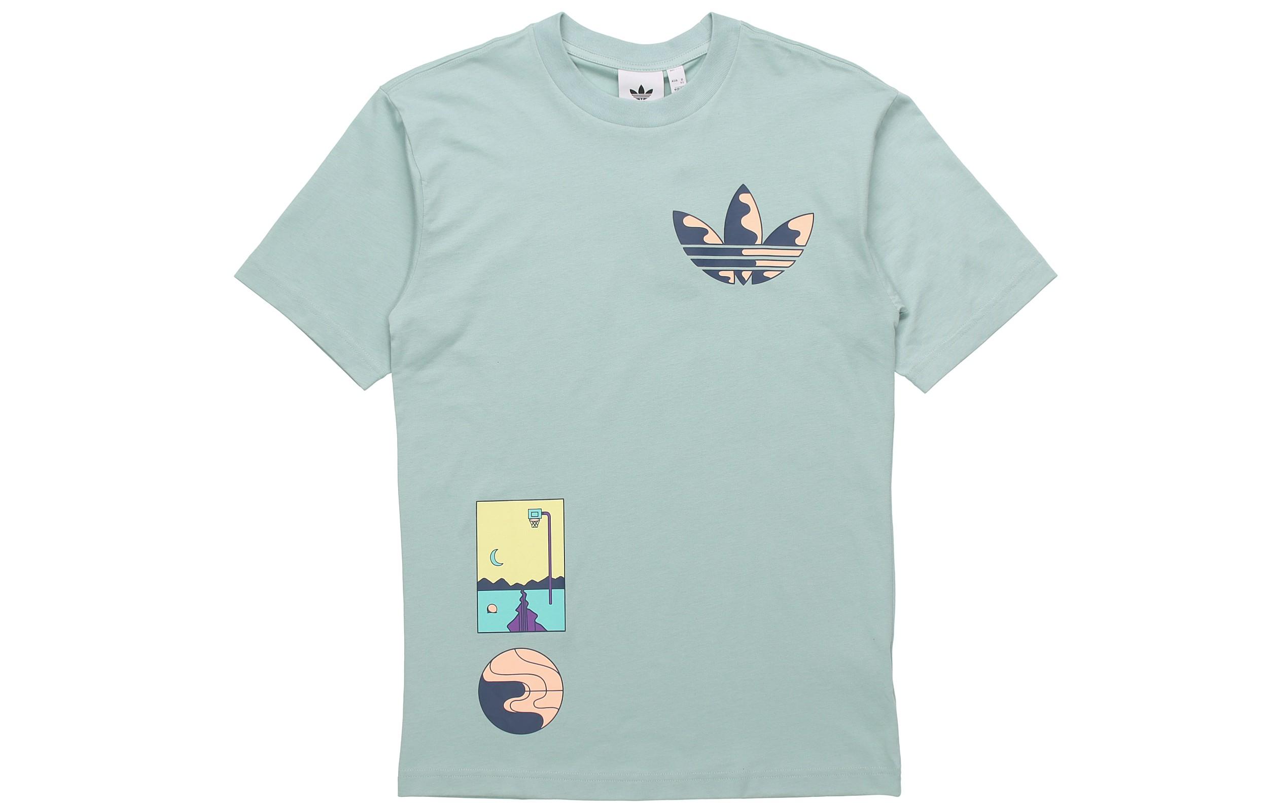 Adidas Originals T Shirt Men s Gray Green GN3903 XS