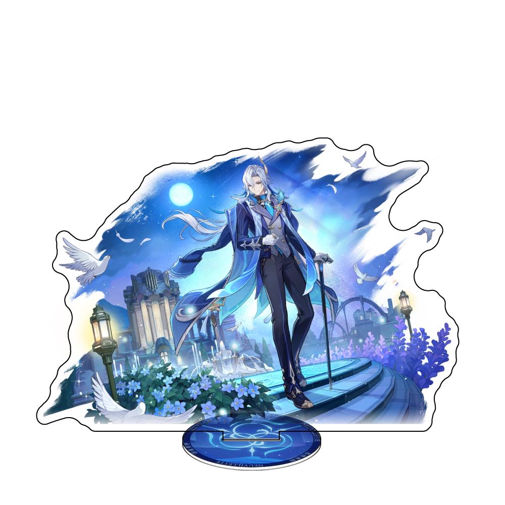 Anime Aktivität Genshin Impact Standmodell Acryl Actionfigur Xilonen Kinich Mualani Kreatives Spielzeug Geschenk toll für den täglichen Gebrauch