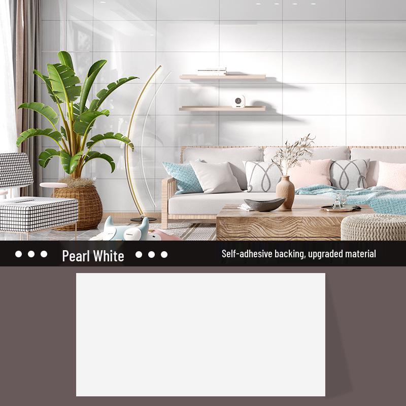 Wasserdichte Badezimmerwandpaneele – Fliesenimitat-Aufkleber & Marmor-Holzmaserungsdekor