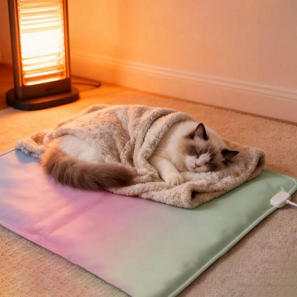 Thermostat Control Electric Heating Dog Bed Anti-scratch Cat Electric Heated Pad Autumn Winter