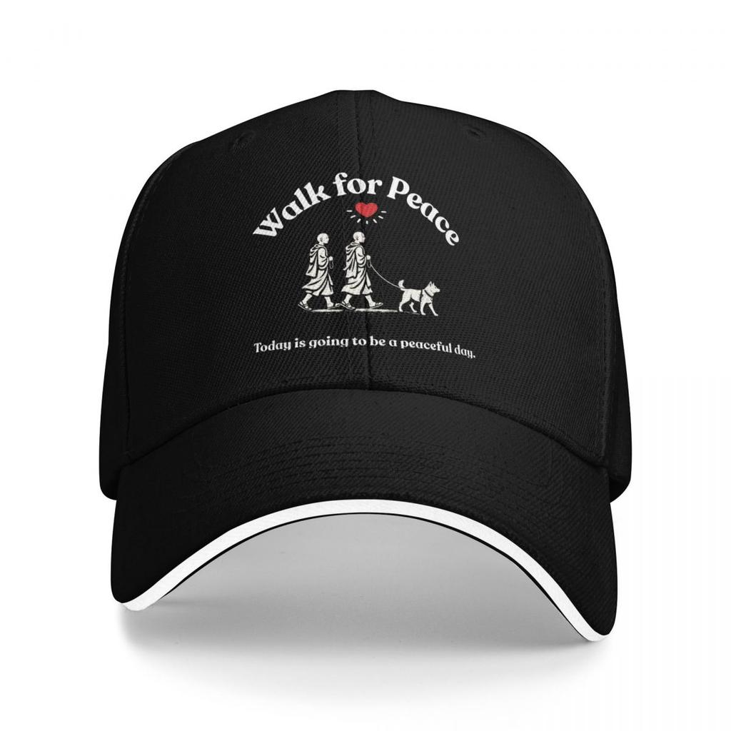 Baseball Caps Aloka Walk For Peace Monks With Aloka Dog Trendy Graphic Unisex Casual Spring Hats