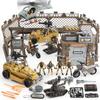 Coleção de Brinquedos da Fundação Militar Figuras de Ação Soldadinhos do Exército mais Acessórios de Equipamento de Armas Brinquedos de Combate Militar projetados para Crianças
