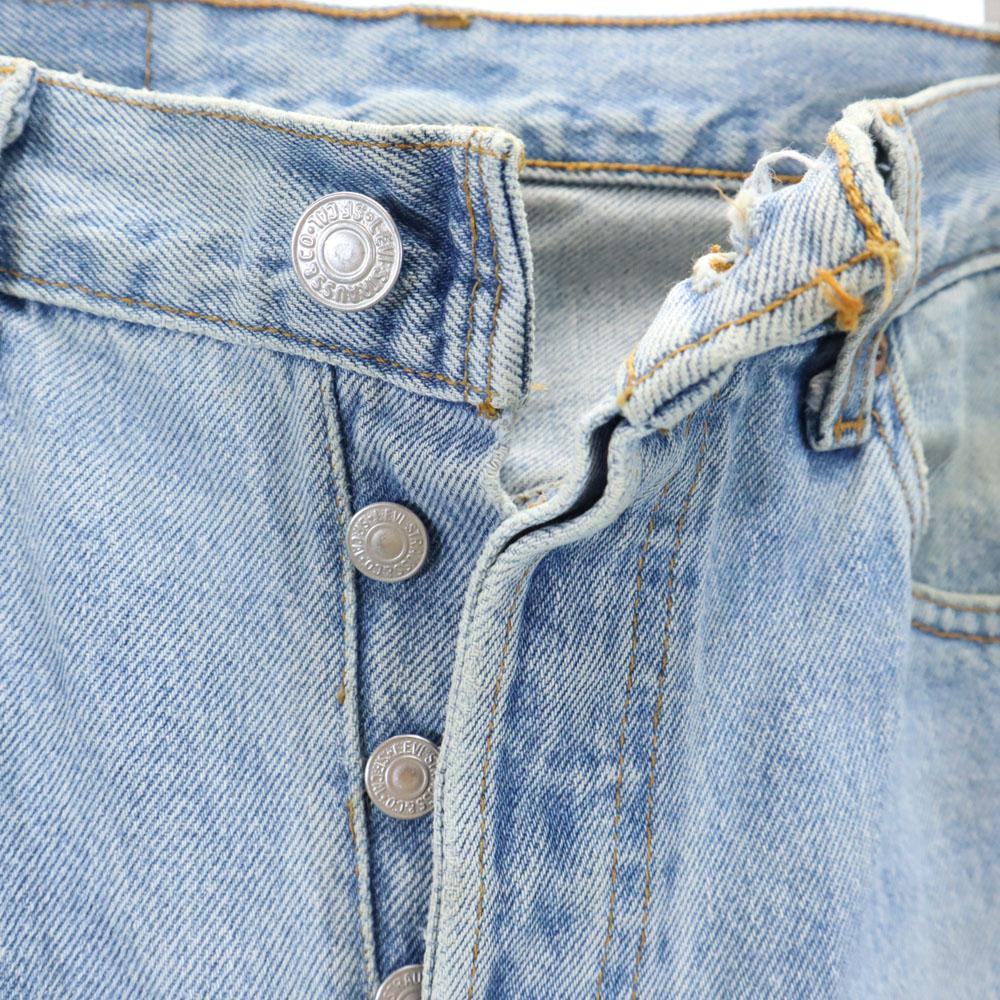Levi's 90s Made In USA 501 Straight Denim Pants W29 Button Fly Men's Used