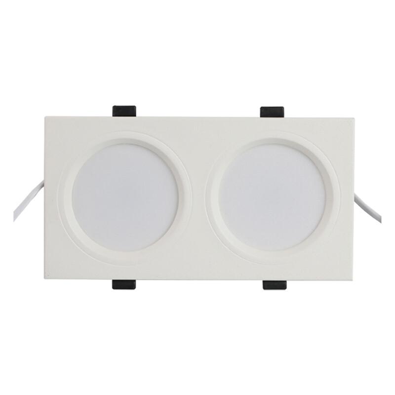 Lei Lei Zhi Guang LED Recessed Square Dual-Head Downlight