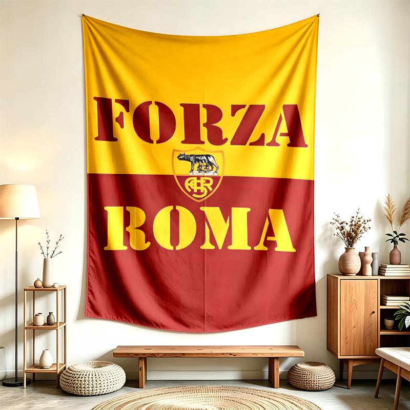 AS Roma (19) Tapiz Adecuado Para Decorar Hogares Residencias Estudiantiles Y Dormitorios Suave Al Tacto Y Un Regalo Perfecto Para Amigos Y Familiares