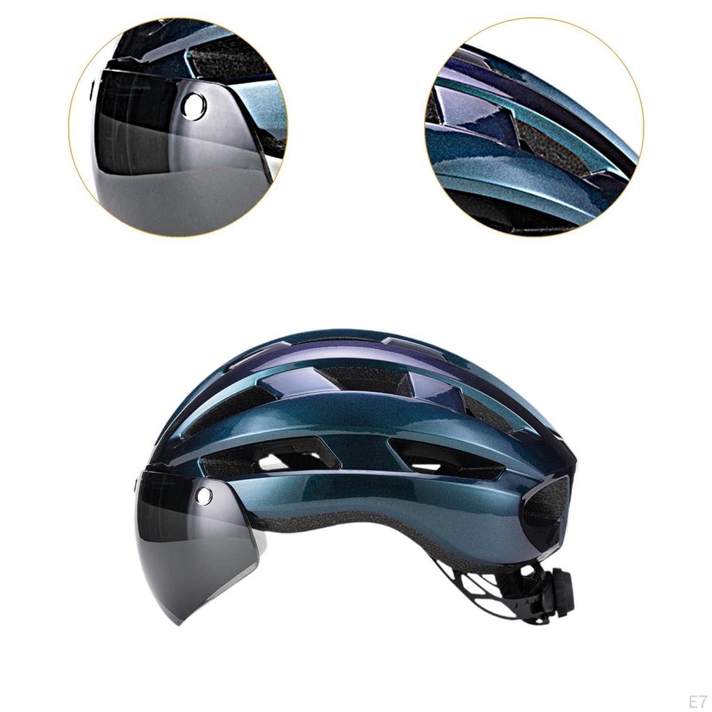 Casco da Bicicletta con Visiera Rimovibile per Ciclismo da Donna
