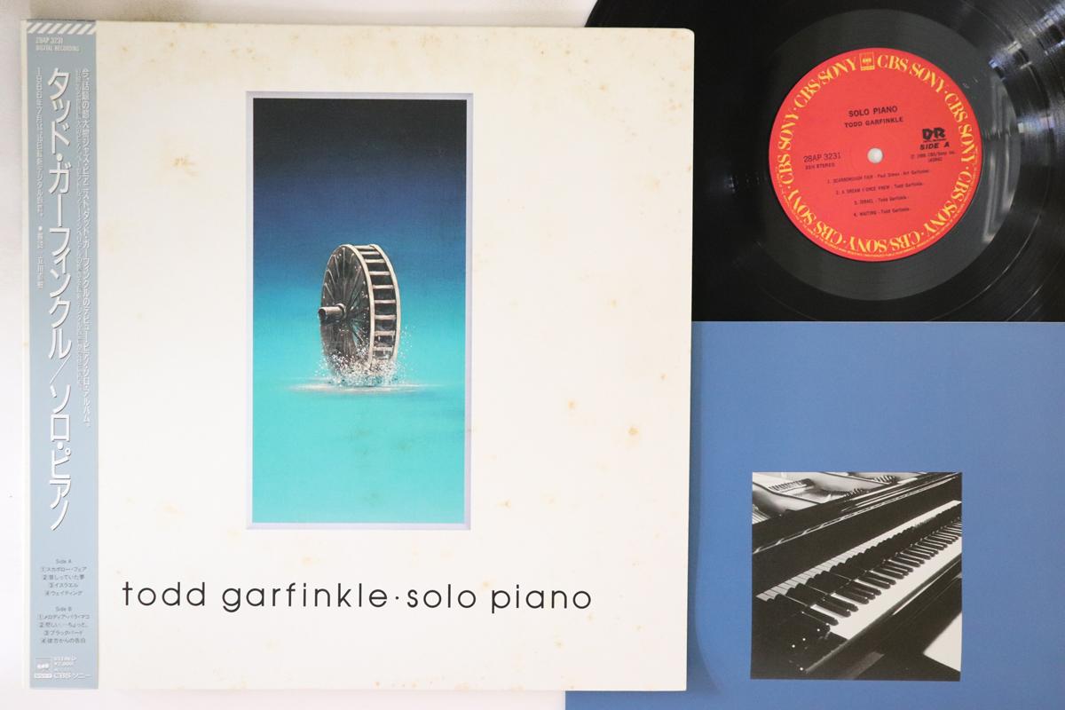 

LP Record TODD GARFINKLE Solo Piano 28AP3231 CBSSONY 1986 Japan Obi Jazz Used