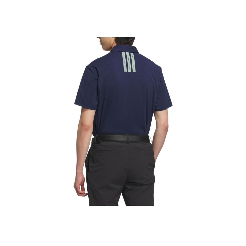 Adidas Twistknit Pocket Polo Shirt Comfortable Stylish Simple Short Sleeve Polo Men tops Navy-Blue JG1319