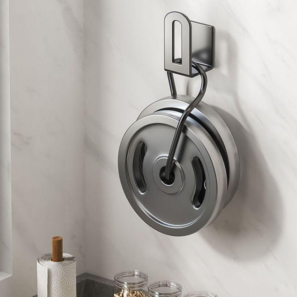 2pc/set Wall Mounted Cutting Board Holder Stainless Steel Sink Sponge Organizer  Bathroom
