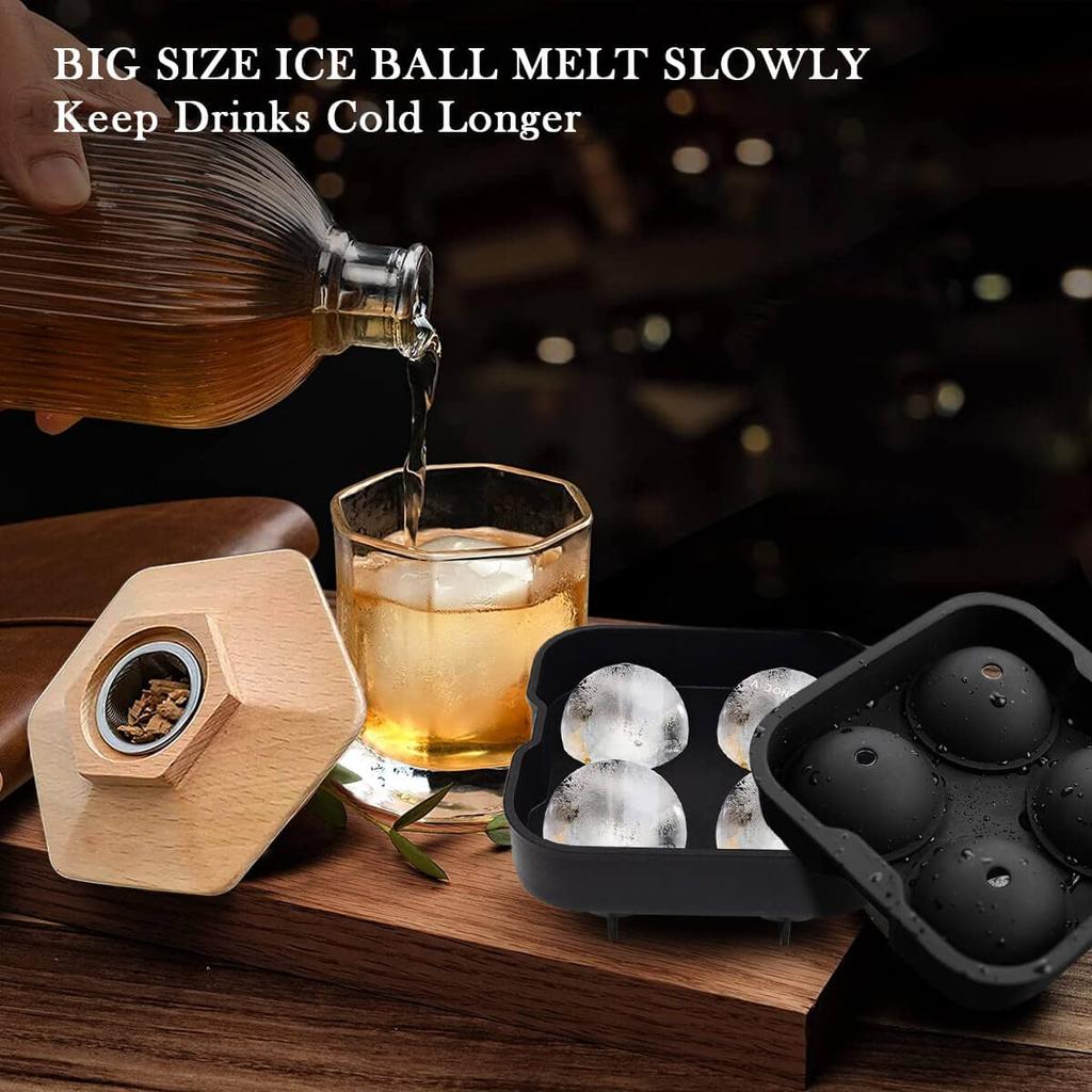 Cocktail-Räucherset für Bourbon Whiskey Geschenke für Männer Getränke-Räuchergerät Infuser Old Fashioned Räucherset mit Holzchips für Barwerkzeug