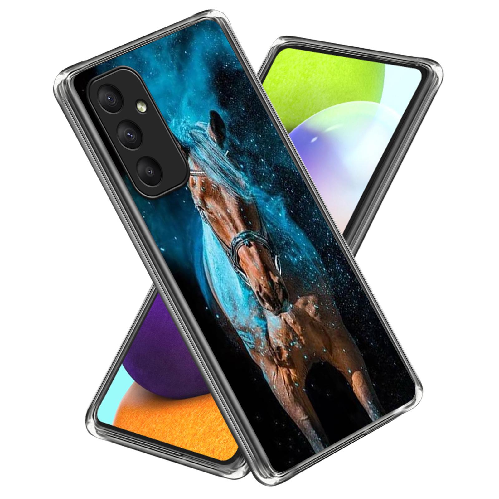 

For Samsung Galaxy A35 5G Case Shock-Absorbent TPU Pattern Printed Phone Cover Style D