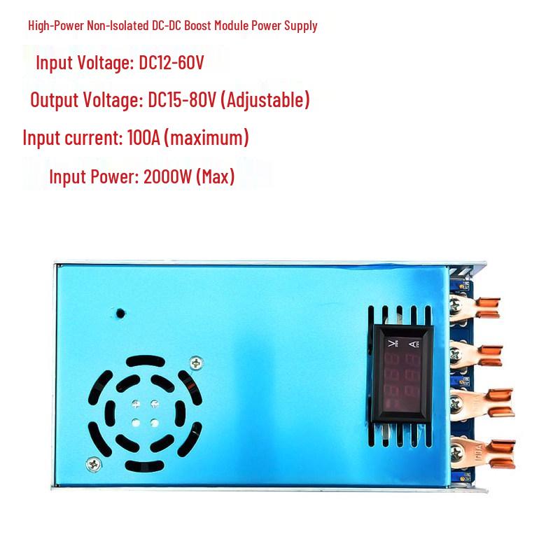 1800W 40A Adjustable Boost Converter Module, Constant Voltage & Current DC-DC.