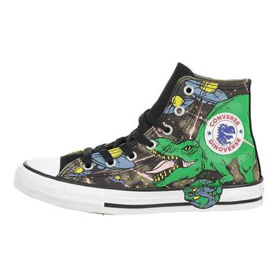Chuck Taylor All Star Interstellar Dinos High Top Non-slip Wear-resistant Canvas Shoes Women's Green