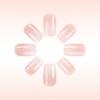 24 Pcs Short Square Press On Nail Gradient False Nail Simple Acrylic Nail Glossy Full Cover Stick On Nail for Woman