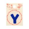 KIYOHARA Ne~mu Club Patch Alphabet "Y" Blue Iron On Adhesive MNC002N