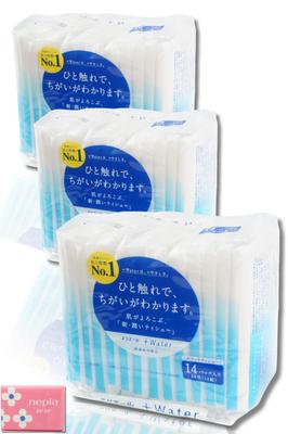 Elleair Plus Wassertaschentücher, 14er-Pack, feuchtigkeitsspendende Feuchtigkeit [x3]