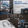 20pcs Round Bend Round Bend U Bolt  Machinery Hardware Construction Hardware  Construction Industry