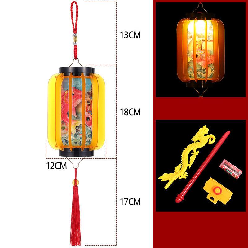 Horse Year New Year Lantern Chinese Style Red Handheld Lantern Tassel Cloth Lantern Hanging Ornament Festival Celebration