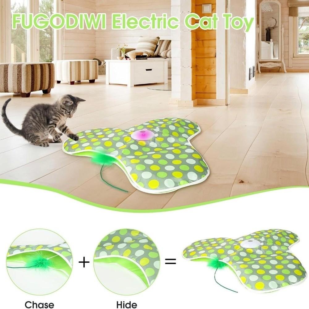 Smart Hide and Seek Cat Toy Motion Activated Interactive Cat Toys Pet Game Cover  Kitten Teaser