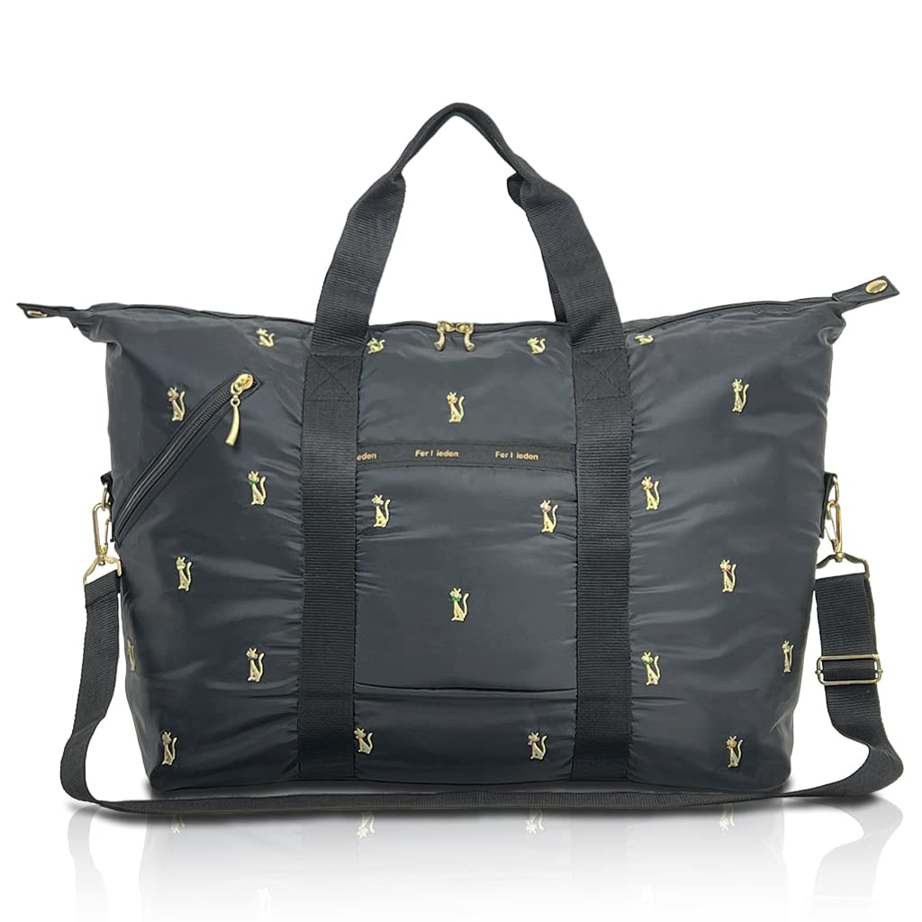 

Сумка-мешок Ferliden с вышивкой Boston для путешествий в Бостоне 4998 (Серия «Кошки») [Дорожная женская сумка, мини, сумка, легкая, женская сумка]