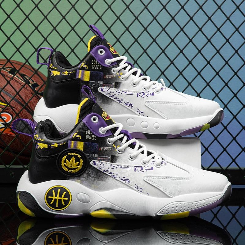Fashion Mesh Basket Boots Rubber Thick Soft Sole Fitness Casual Anti-slip Sneakers 39-45 2025 Mens High Side Wearproof Basketball Shoes