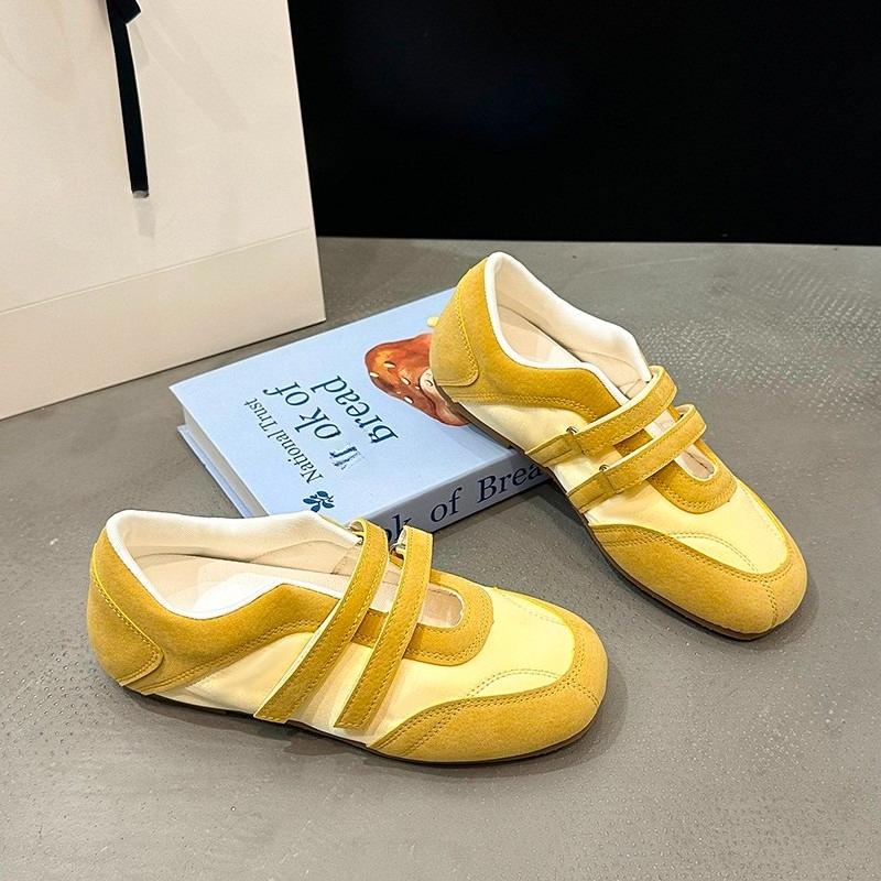 

Модные кроссовки 2025 Новые женские повседневные плоские одинарные 40 жёлтый