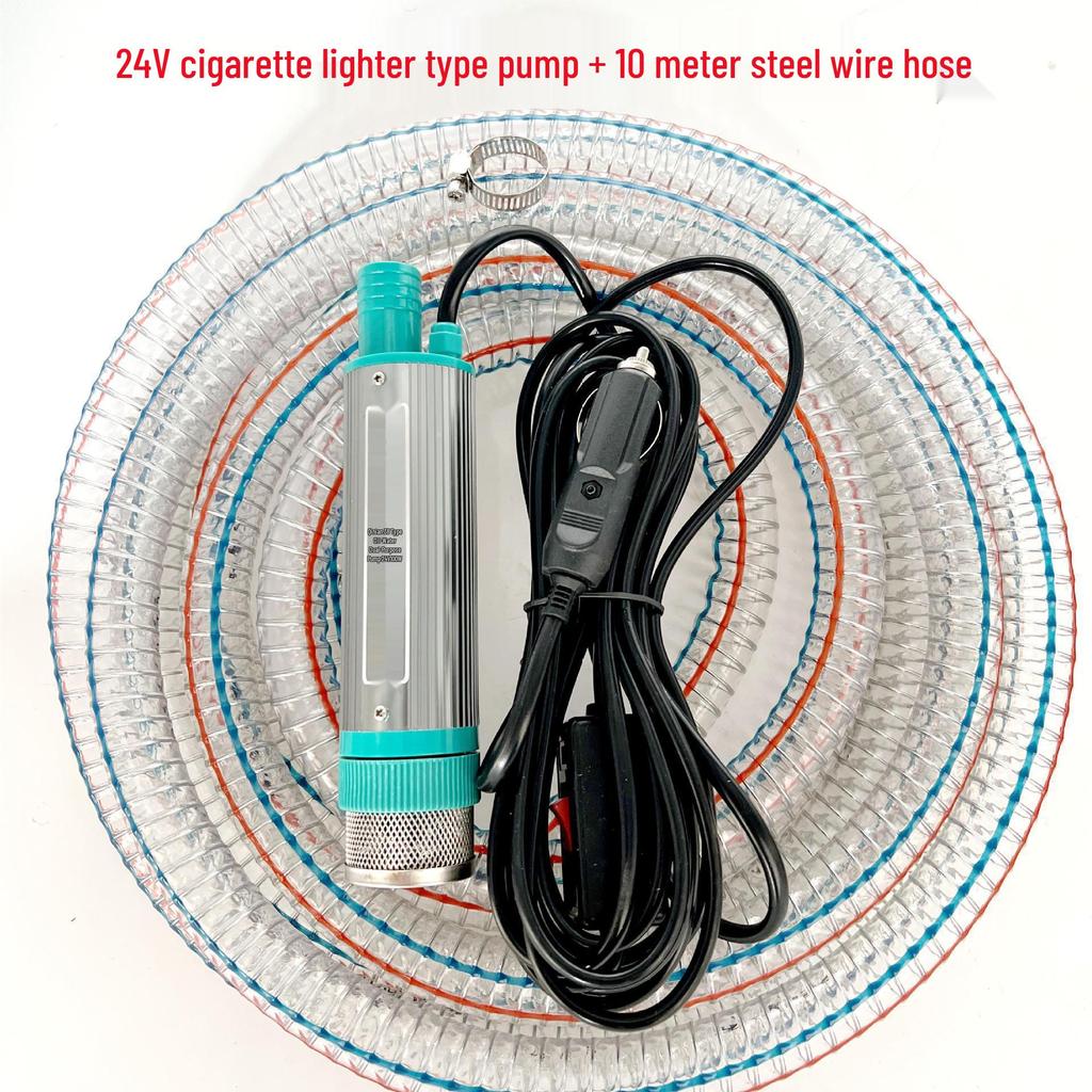 Mini Bomba de Agua Sumergible Autocebante para el Hogar y Cortador para Taladro