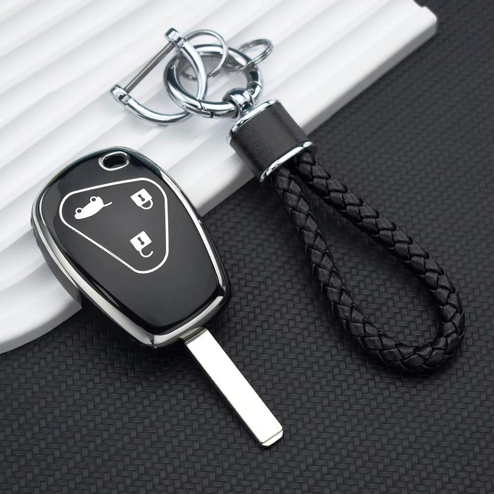 For Renault Dacia Master Kangoo Clio Modus Twingo For Nissan Kubistar Primastar For Opel Vivaro Tpu Car Key Case Cover Shell Fob