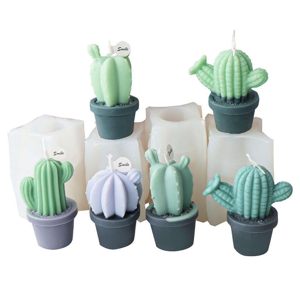 Succulent Scented Candle Mold Aromatherapy Soap Mould Gypsum Resin Mould Plaster Ornament for Birthdays and Festivals
