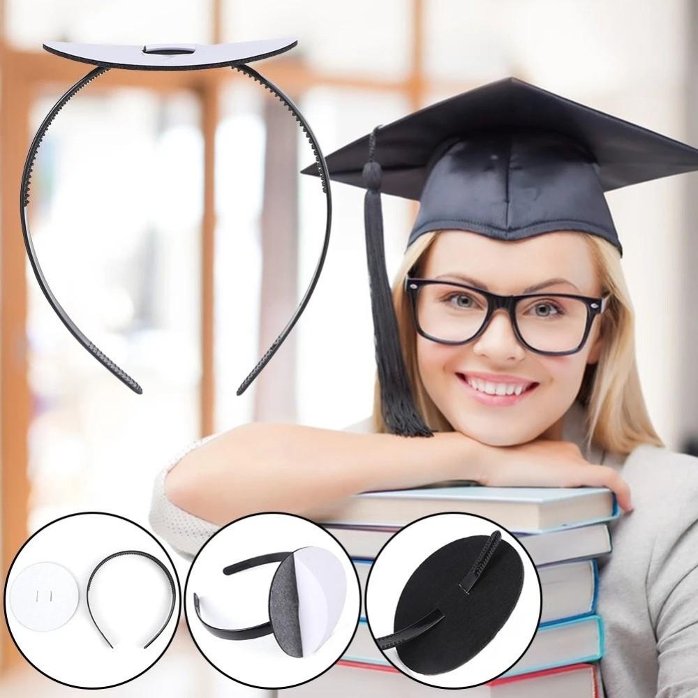 Non-Slip Anti-fall Hairband Invisible Bachelor Hat Insert Headpiece  Graduation Season