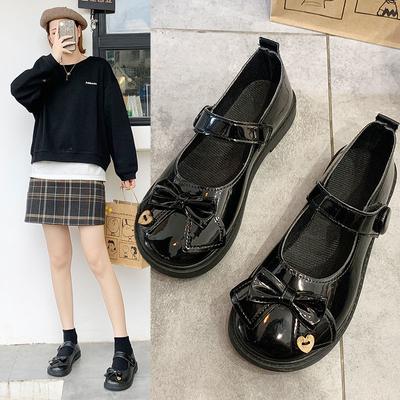 Small Leather Shoes Female Japanese Jk Uniform Retro College Style Lolita Mary Jane Shoes Autumn Korean Small Pu Leather Shoes