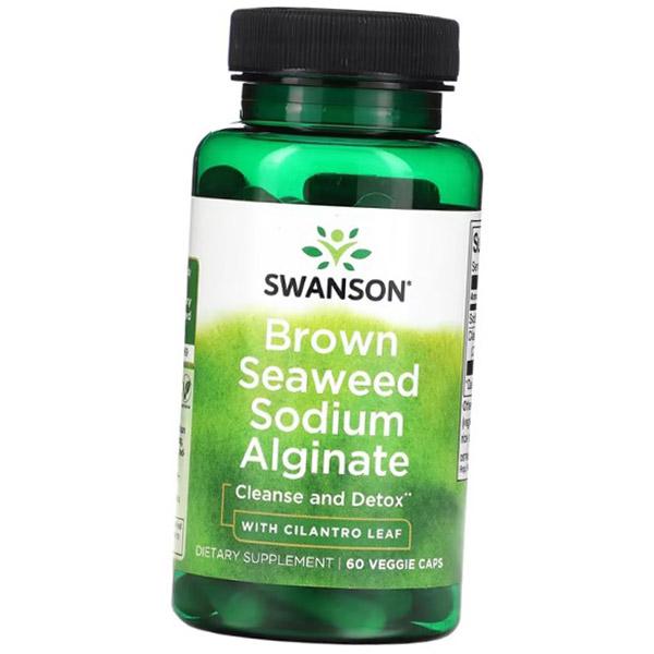 

Альгінат натрію з бурих водоростей з листям кінзи, Brown Seaweed Sodium Alginate with Cilantro Leaf, Swanson 60вегкапс (71280355) 60vcaps