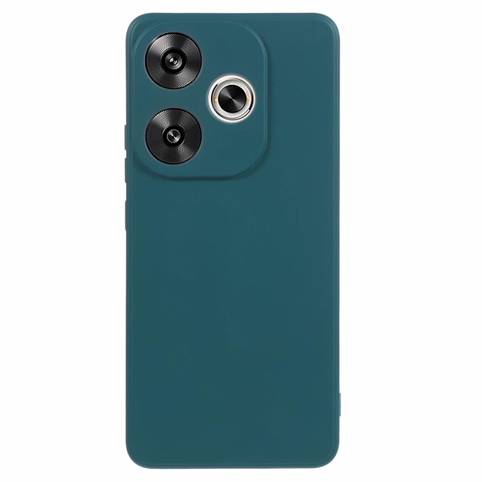 

For Xiaomi Redmi Turbo 3 5G/Poco F6 5G Phone Cases Shockproof Fiber Lining TPU Phone Cover Army Green