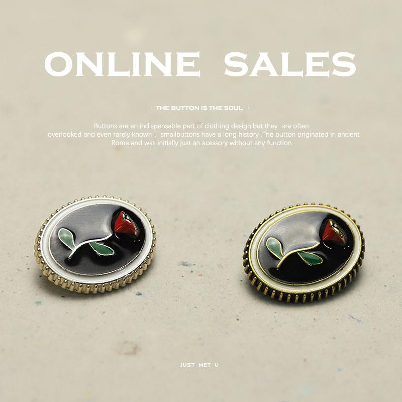 6pcs/Lot Decorative Buttons For Clothes Metal Diy Crafts Supplies Coats Jacket Sewing Accessories Sewing Materials Handicraft