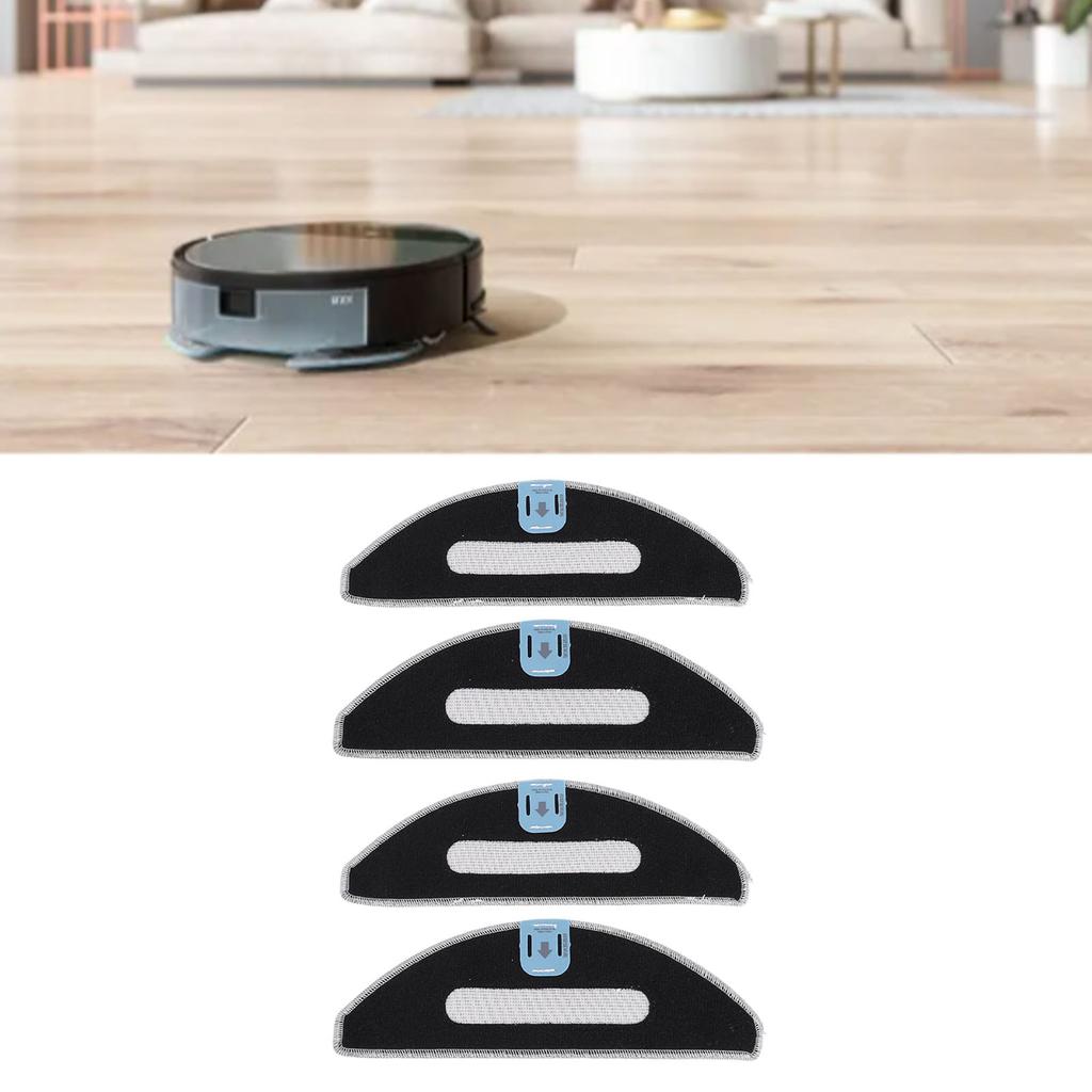 4 ks Náhradní mopové podložky pro robotický vysavač I5 J5 Mop Omyvatelné Opakovaně použitelné Čisticí podložky z mikrovlákna