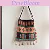 Ethnic Style Tassel Bag For Women With Large Capacity And Zipper Closure For Daily Use