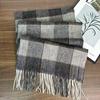 Unisex British Plaid Wool Scarf - Warm, Versatile Snood for Autumn/Winter