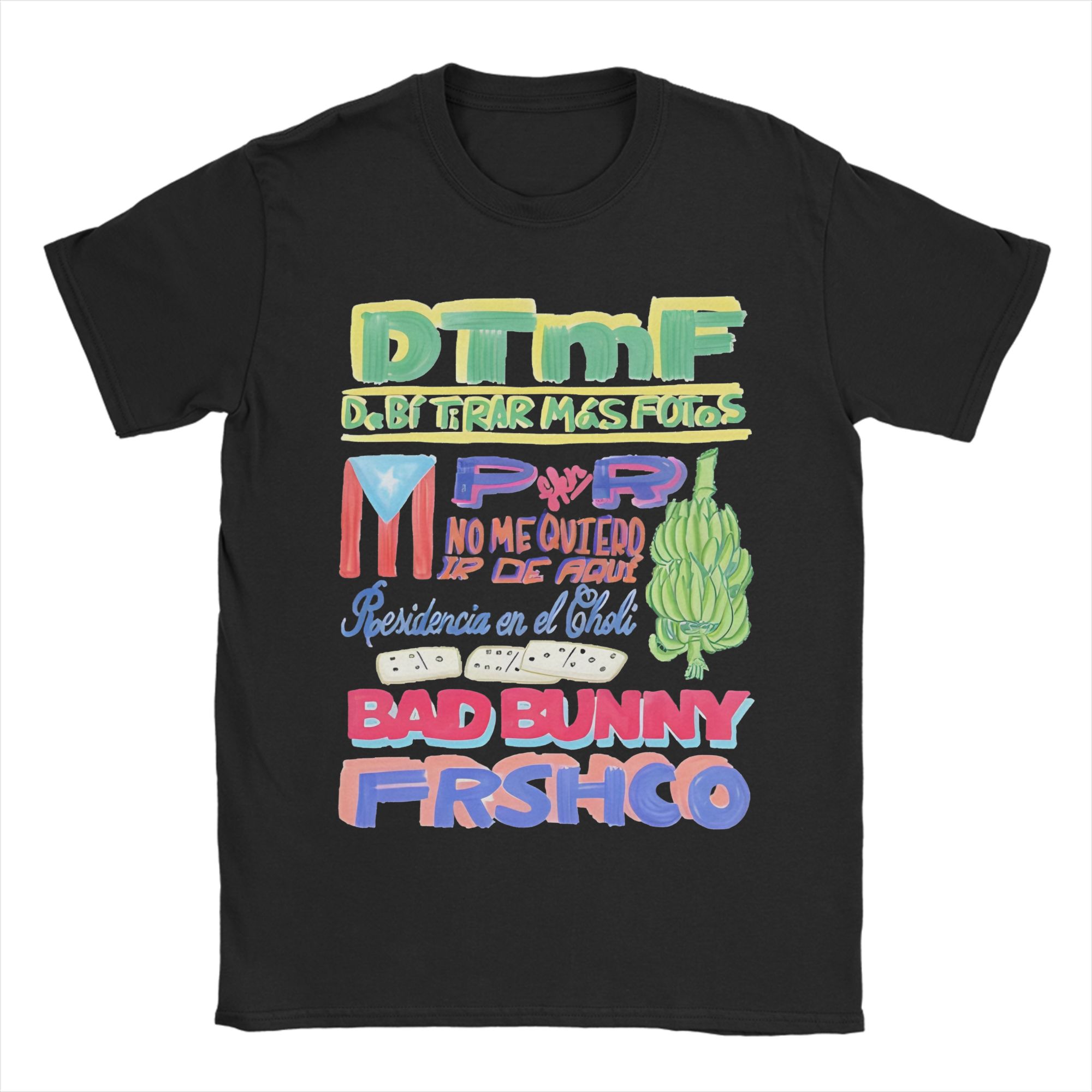 

DTMF Residencia Tour Bads Bunnys New Arrival T Shirts Men Women Cotton Tee Shirt Clothes 5XL різнокольоровий