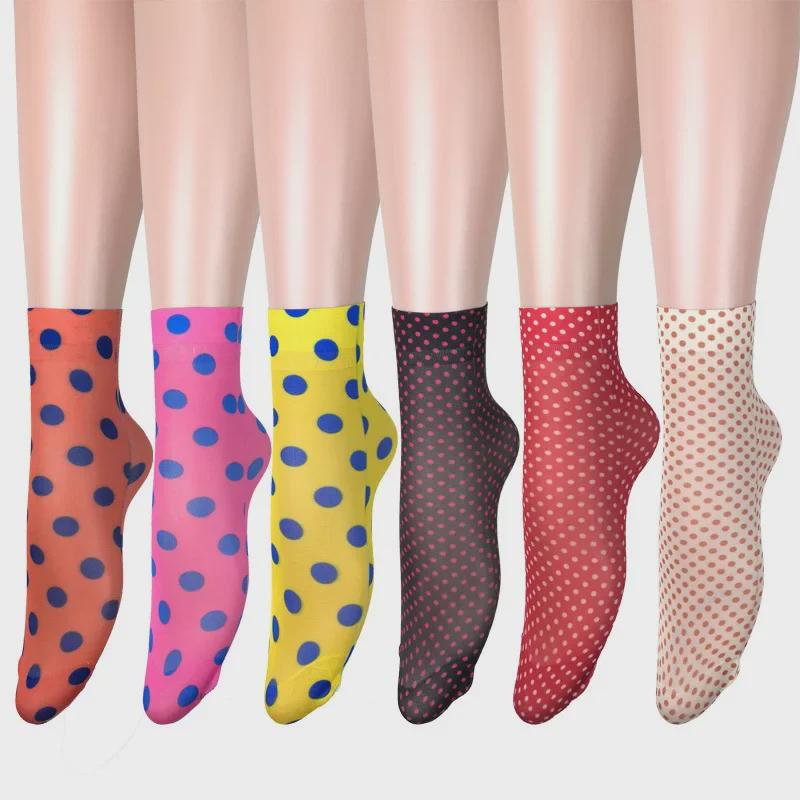 Summer Cute Sweet Girls' Printed Pattern Short Socks - Wide Mouth Women's Collection