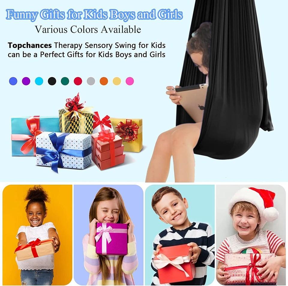 New Children's Swing Hammock Indoor Outdoor Yoga Therapy Autism Resilient