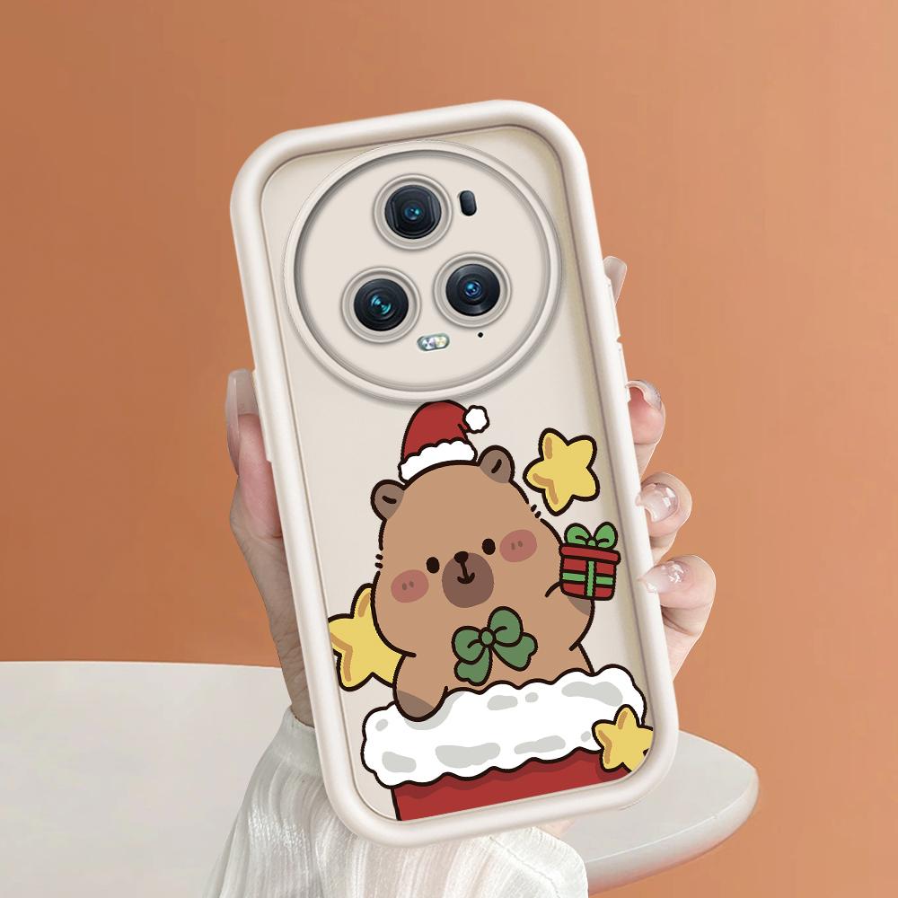 Model de imprimare cu scară pătrată din silicon moale Carcasă pentru telefon Capacă completă Cameră cu protecție antișoc Carcasă din cauciuc pentru Huawei Honor