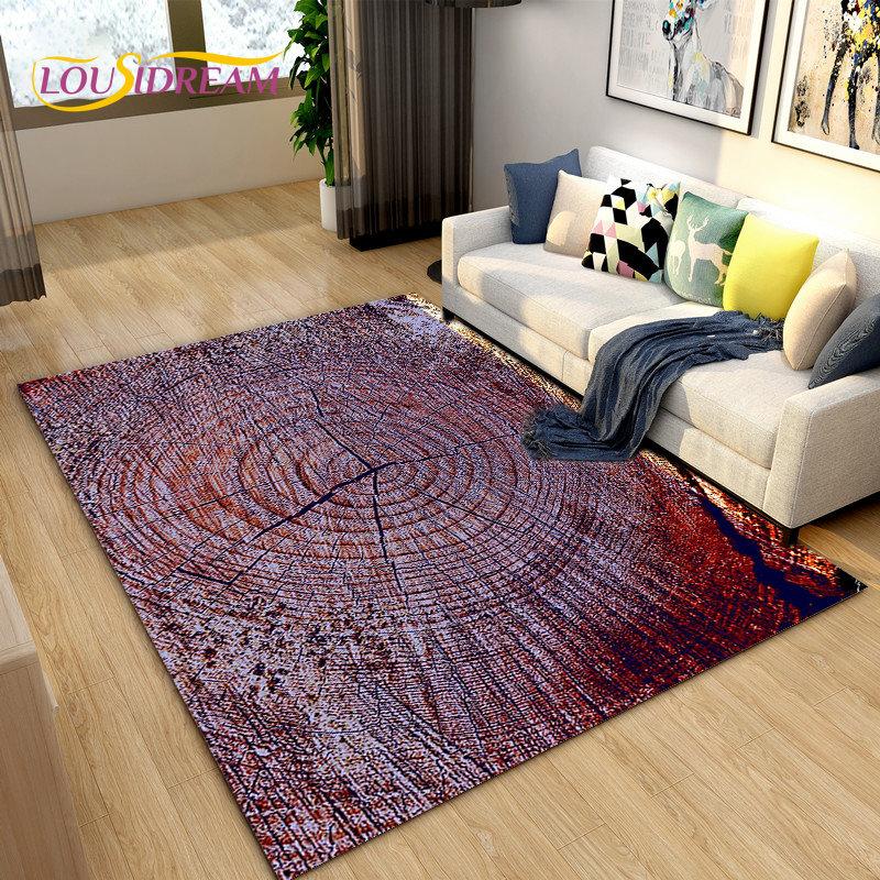 3D Wood Grain Area Rug,Carpet Rug for Living Bedroom Sofa Doormat Decoration,Kitchen Hallway Balcony Kid Play Non-slip Floor Mat
